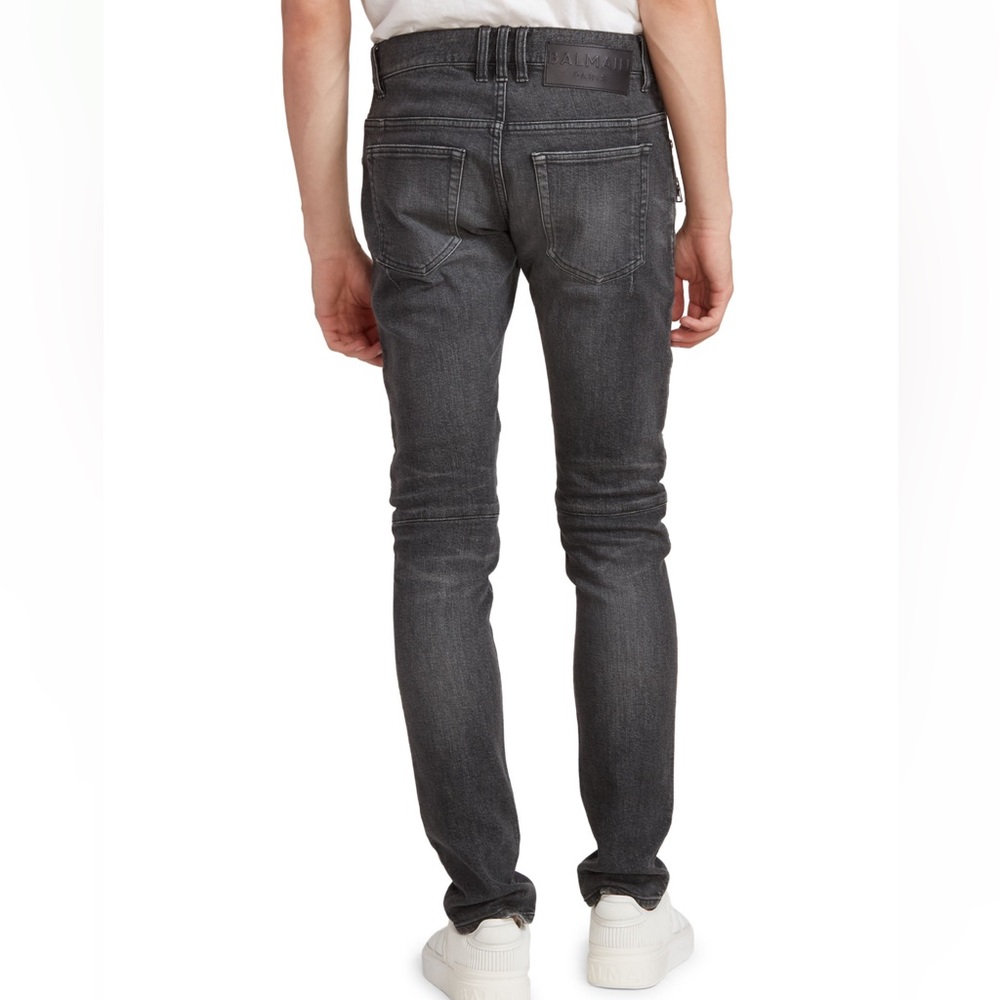 Balmain Ribbed Distress Jeans - Picture 2 of 9